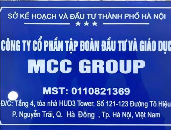 Thông Báo Chính Thức Về Việc Thành Lập Công Ty Cổ Phần Tập Đoàn Đầu Tư Và Gíao Dục MCC GROUP