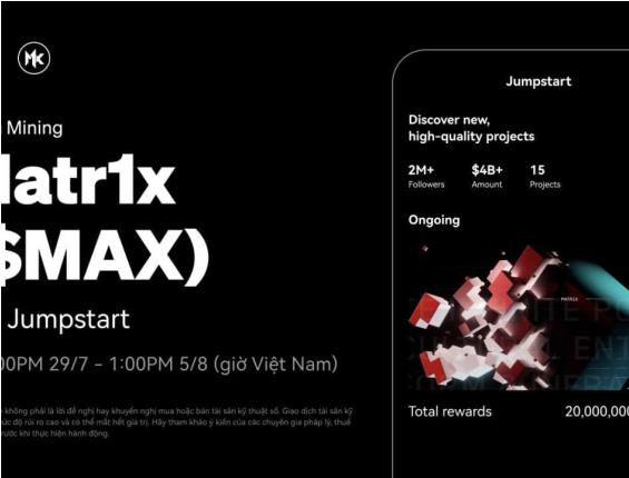 Hướng dẫn tham gia Matr1x OKX trên Jumpstart