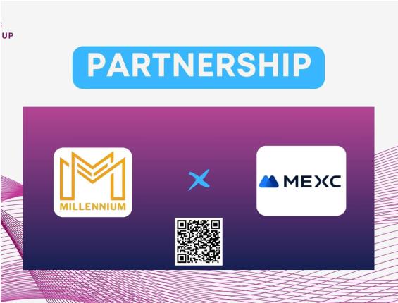 THÔNG BÁO CÔNG BỐ HỢP TÁC GIỮA MILLENNIUM VÀ MEXC